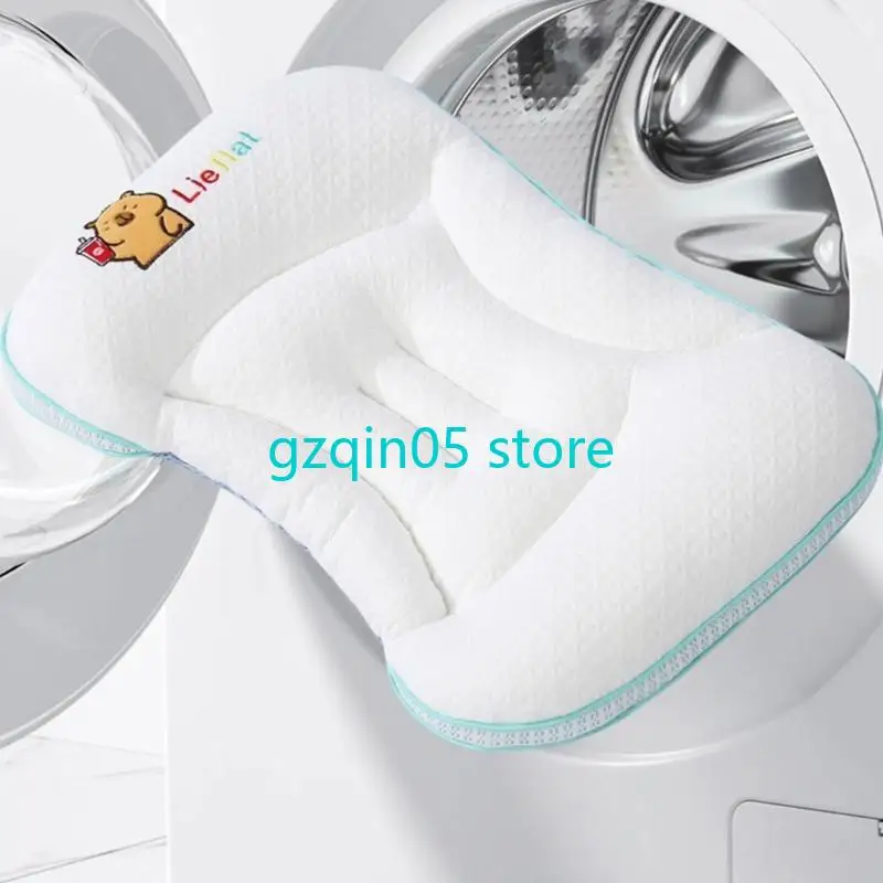 H055 وسادة للرضع قابلة للتنفس قماش ناعم للأطفال بعمر 1-7 سنوات وسادة مزدوجة الجوانب لأسرة الأطفال وراحة السفر #4