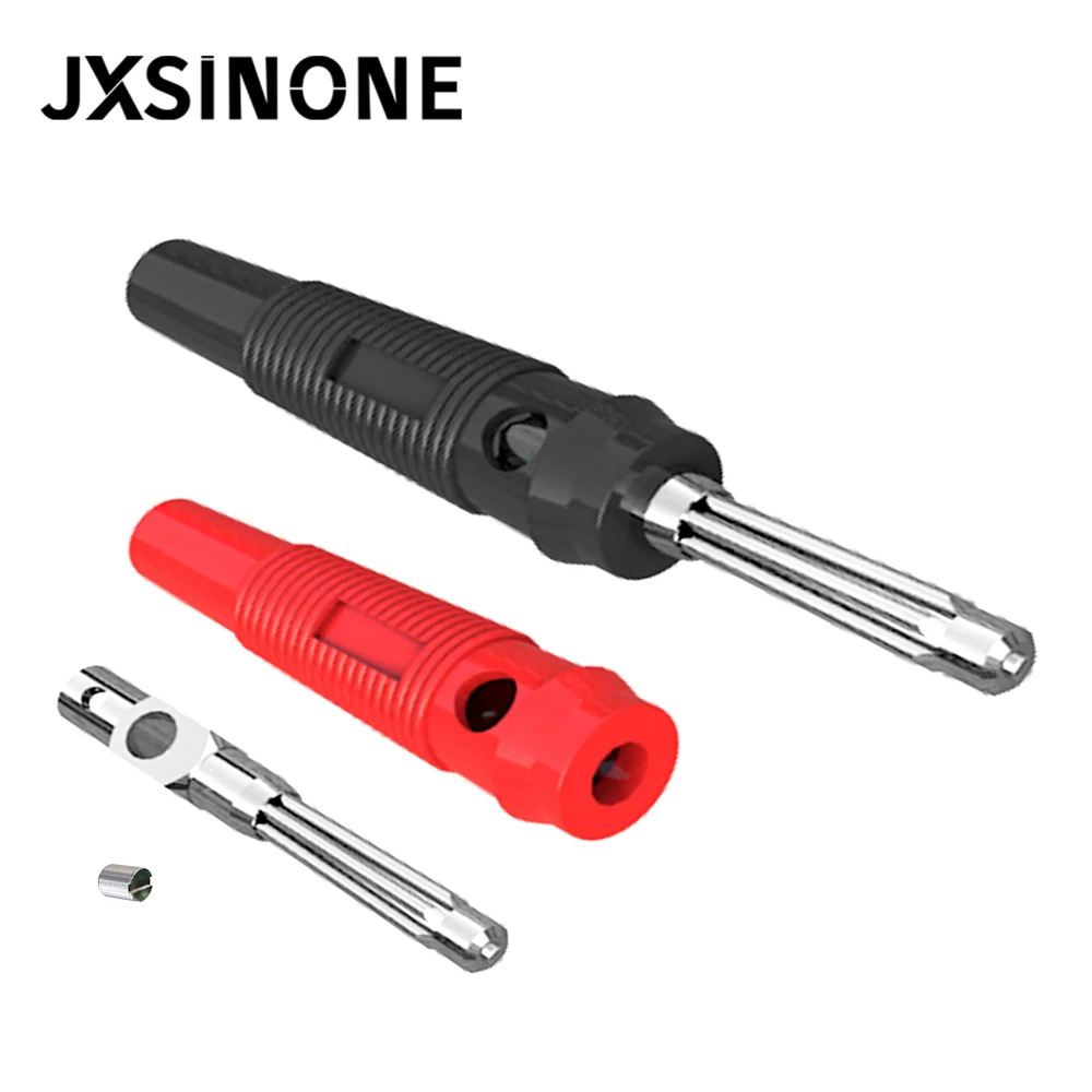 JXSINONE P3008 10 قطعة 4 مللي متر النحاس الموز التوصيل جاك ل مكبر للصوت اختبار مجسات موصل