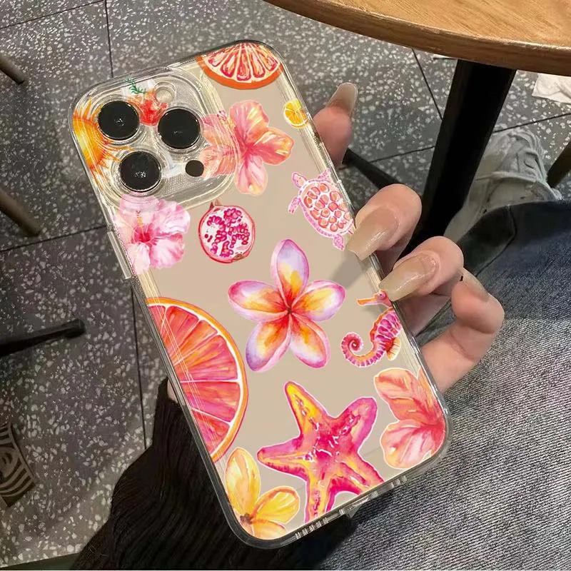 

Summer Marine Seafood Phone Case For Samsung Galaxy S26 S23 S24 S22 S25 Ultra Plus Cover For Galaxy S25+ S24+ S23+ S26+ Fundas