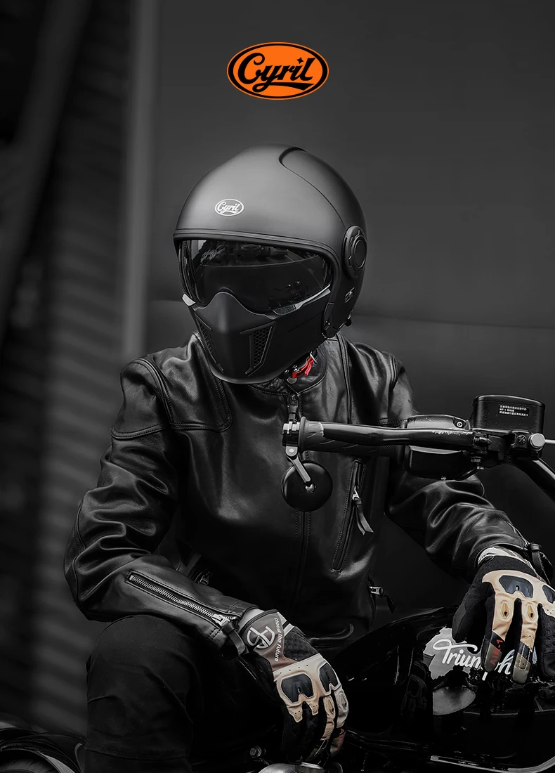 Modular Motorcycle Helmet Double Lens Full Face Motorcycle Helmet Man Woman Retro DOT Open Face Motorcycle Helmets Casco Moto