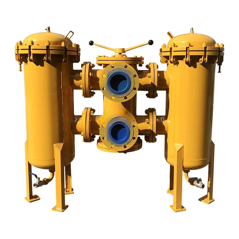 

Huahang supply Return machine Oil Line Filter housing duplex basket filter SLLF150x80YC