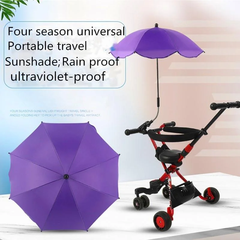 

Universal Baby Car Pram Umbrella Adjustable Shade Umbrella Uv Sunshade For Stroller Accessories Sun Visor Portable Parasol Items