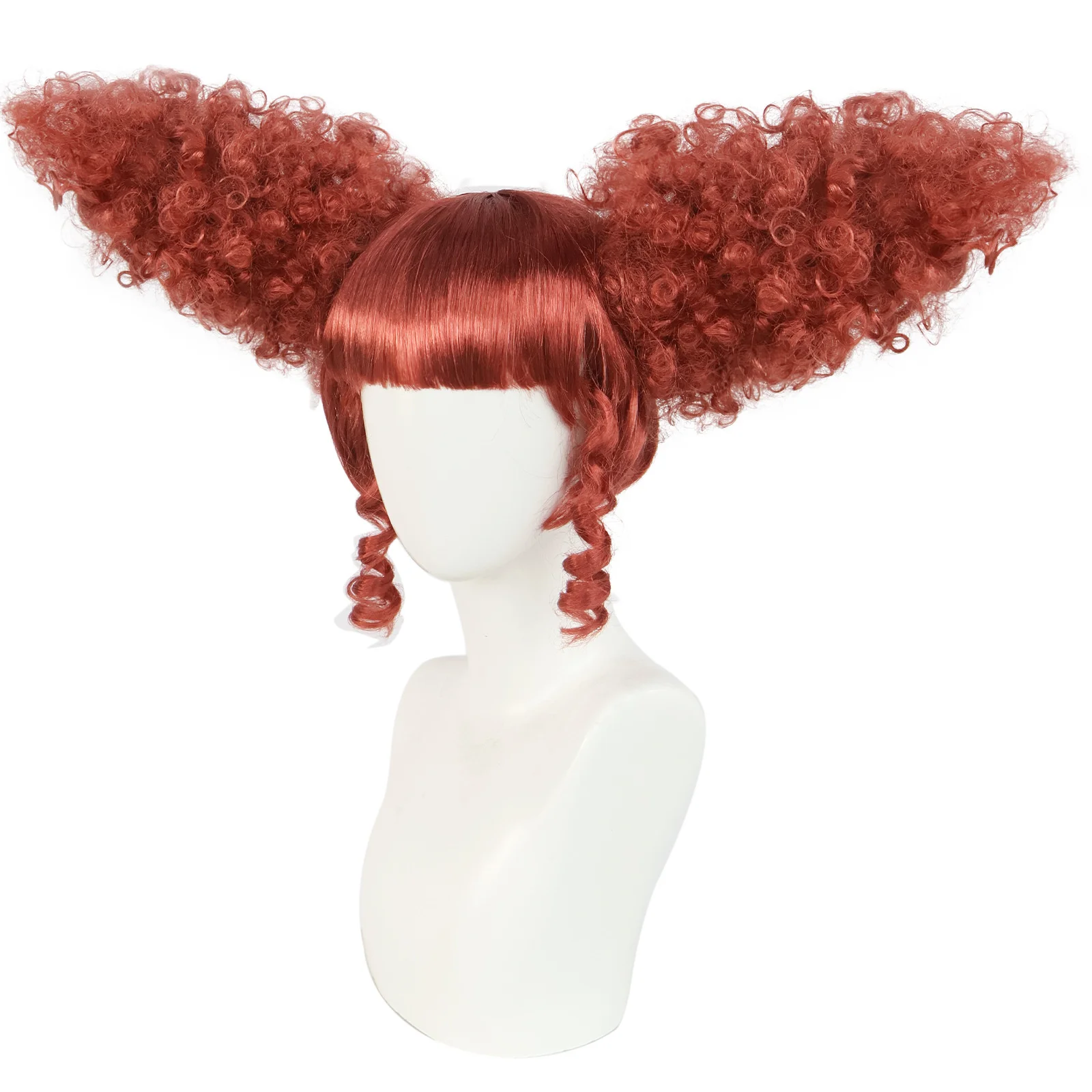 Movie Clown Cosplay Wig  Role Play  Reddish brown Hair Cosplay Wig for Halloween Carnival Party