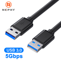 USB Extension Cable Male to Male USB 3.0 2.0 Extender Cord for Hard Disk Xiaomi TV Box Radiator 5Gbps High speed USB3.0 2M 3M 5M