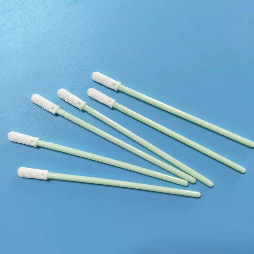 500Pcs/Pack Small Rounded Polyester Head Cleaning Swab Dust Free Cleanroom Cloth Sticks For PCB Camera Optic Lens Printer Head