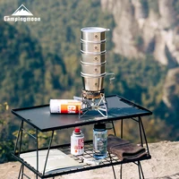 CAMPINGMOON S369 Portable folding handle camping bowl stainless steel food bowl 600 ml outdoor bowling set with handle 3