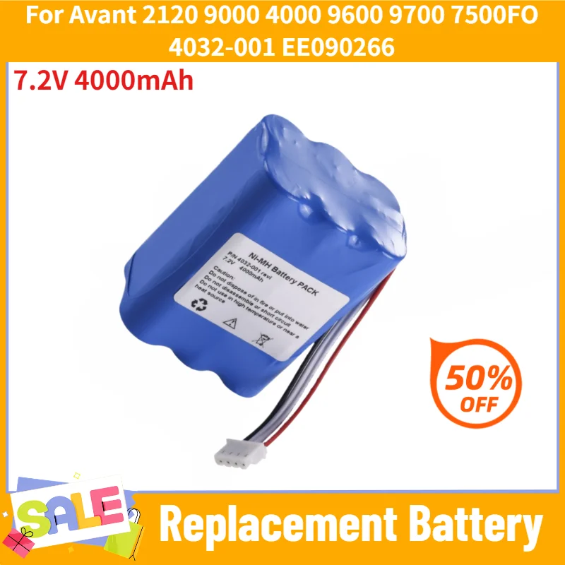 For Avant 2120 9000 4000 9600 9700 7500FO High Quality 4032-001 EE090266 7.2V 4000mAh Replacement Battery
