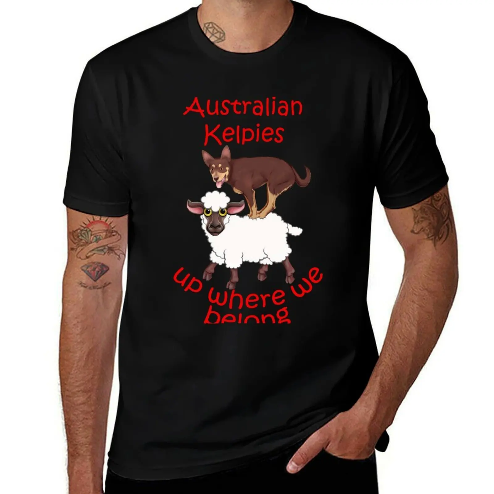 

cotton Kelpies luxury shirts belong! man T-Shirt up t shirt man shirt t - slim fit t man Australian we where for