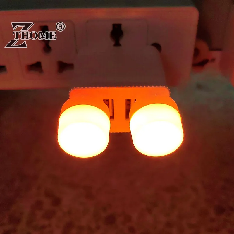 5Pcs Mini USB Night Light Warm White Eye Protection Book luce di lettura spina USB Computer Mobile Power Charging LED Night Lamp