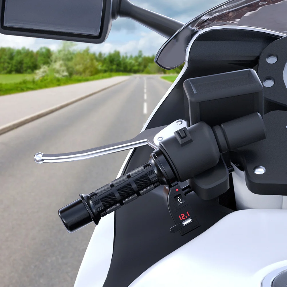 

Electric Heated Grips Universal 65-85℃ Adjustable Thermostatic Heating Handlebars For Motorcycle Scooter Atv Dc12V