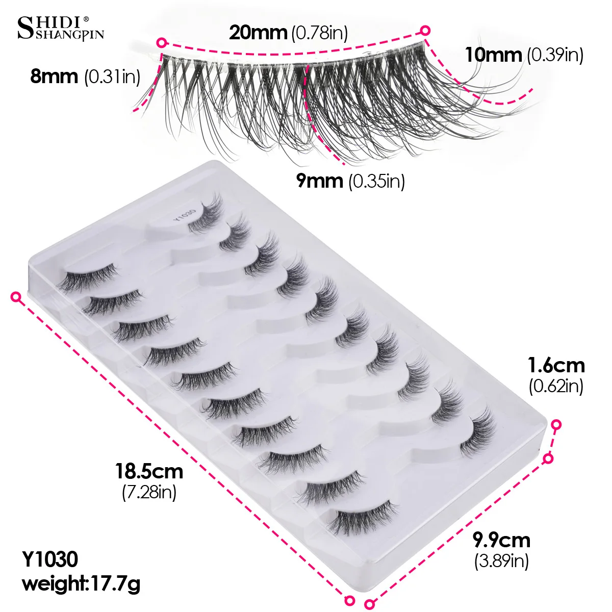 7/10 paia mezze ciglia naturali 3D ciglia occhio di gatto fatte a mano volpe mezze ciglia estensione ciglia finte trucco maquiagem finte cils