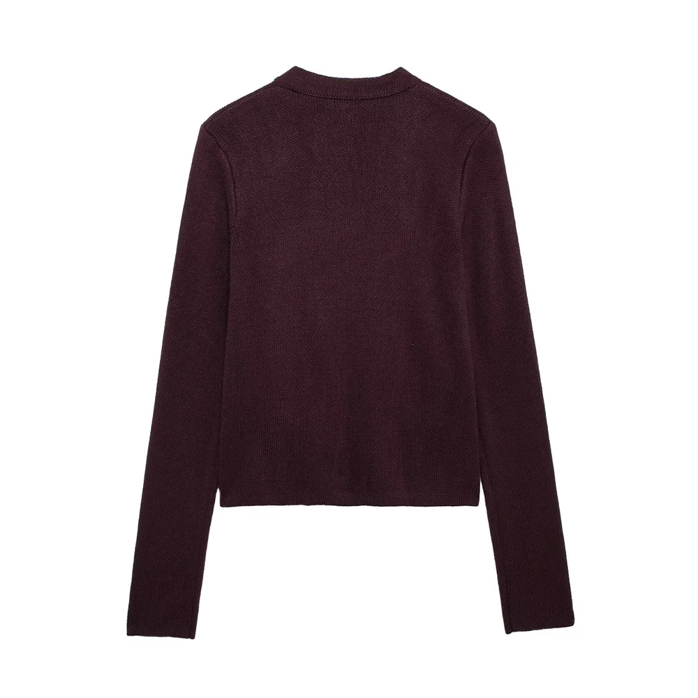 Manteau tricoté pour femmes, boucle dorée, mode polyvalente, nouvelle collection automne