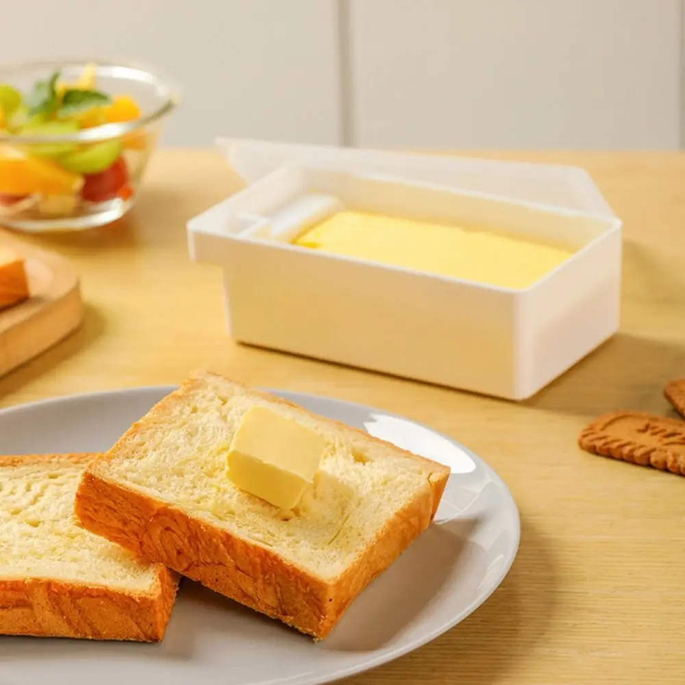 Butter Cheese Cutter Storage Box with Lid Household Kitchen Baking Food Butter Refrigerator Fresh Keeper Container Baking Tool