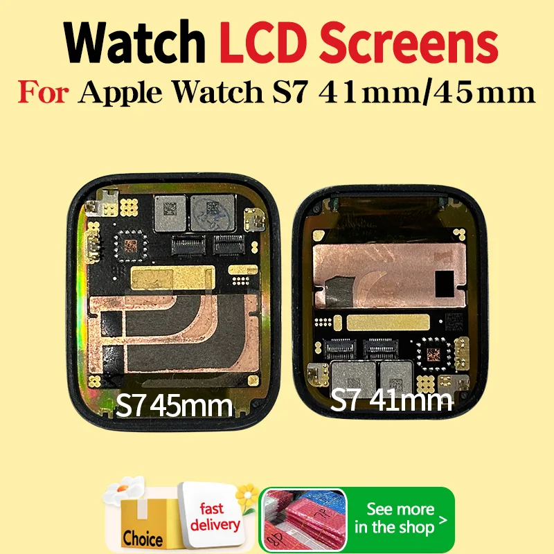 

OLED For APPLE Watch Series 7 lcd Touch Screen Display Digitizer Assembly Replace For iWatch S7 Display 41mm 45mm