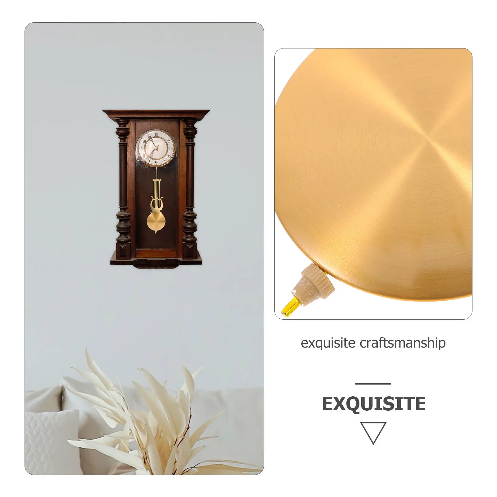 

Clock Pendulum Vintage Quartz Wall Clock Pendulum Replacement for Quartz Movement Pendulum Parts Grandfather Clock accessories