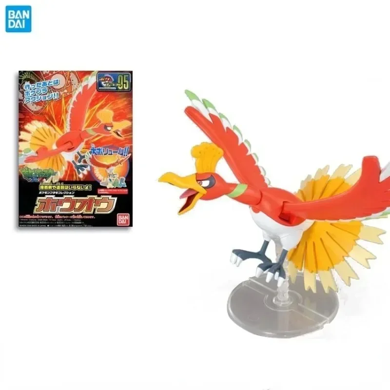 Anime Original Bandai Pokemon Figures Ho Oh Pokepla Pocket Monsters Assembly Action Figures Collectible Ornaments Figure Model