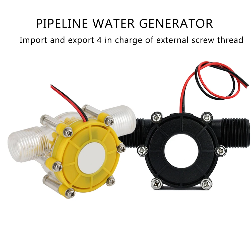 Micro Hydro Generator 80V/12V 10W DC Micro Hydro Generator Tap Water Flow Hydraulic DIY High Power Flow Generator Motor