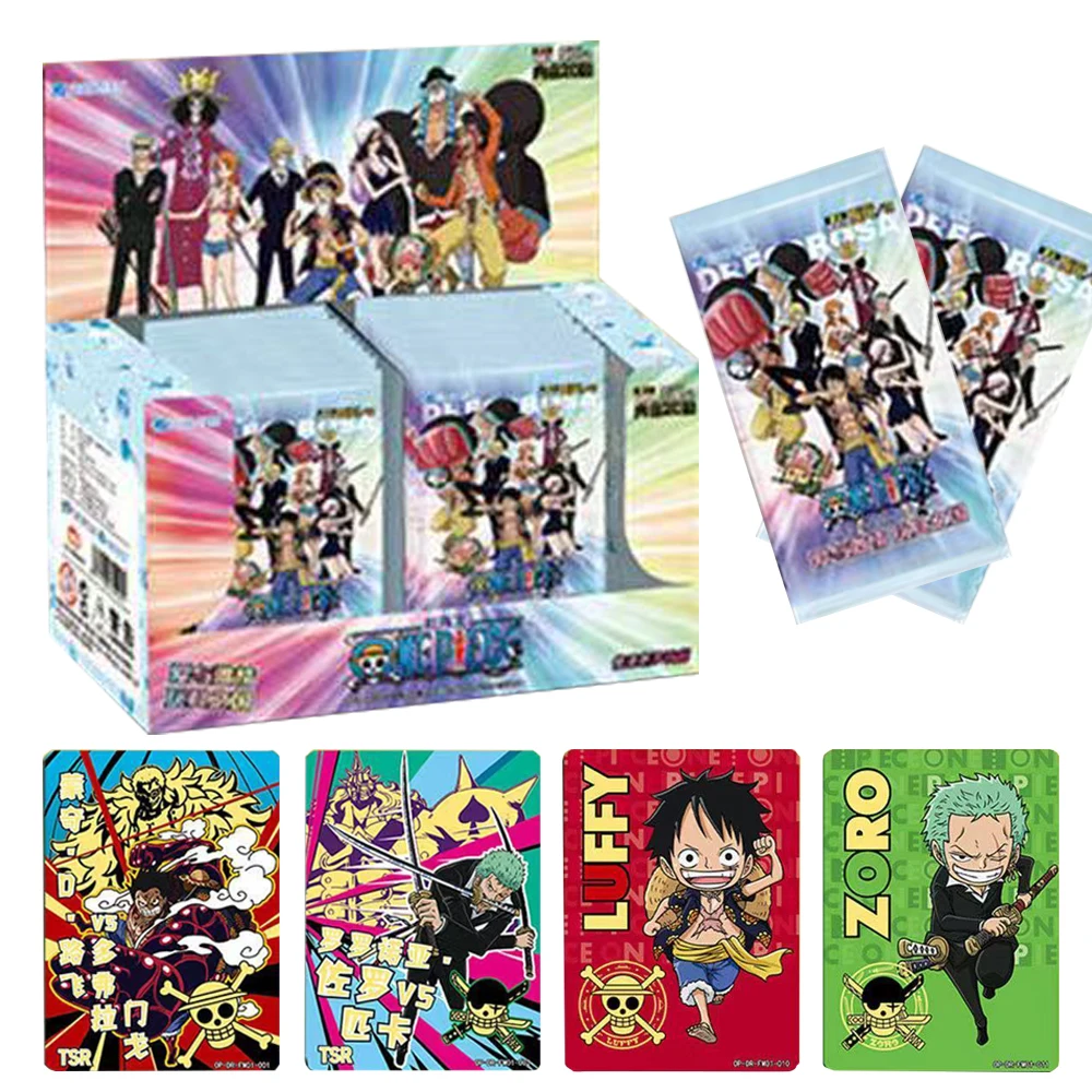 

Wholesale One Piece Collection Cards for Boys Luffy Zoro Nami Chopper Collections Rare Card Battle Games for Children Hobbies