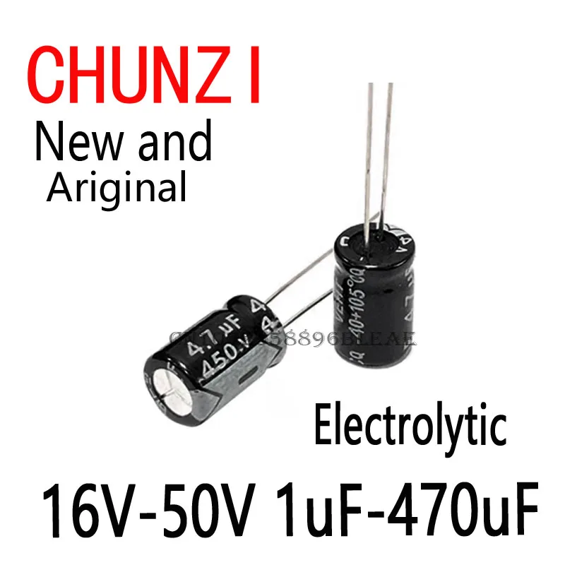 120PCS 12Values Aluminum Electrolytic Capacitor Assortment Kit Electrolytic Capacitors Assortment Box Set 16V-50V 1uF-470uF