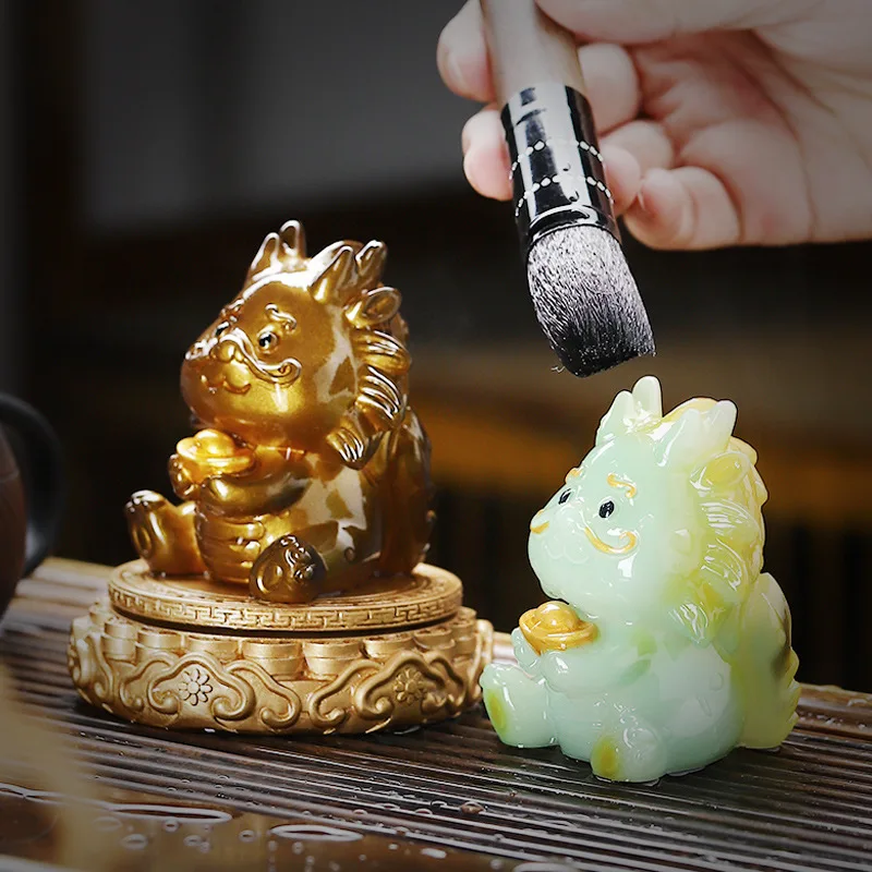 Chinese Design Tea Pets Resin Discolorations Cute All-purpose Smoothness Tea Pets Cultivate Sentiment Teeservice Kitchen