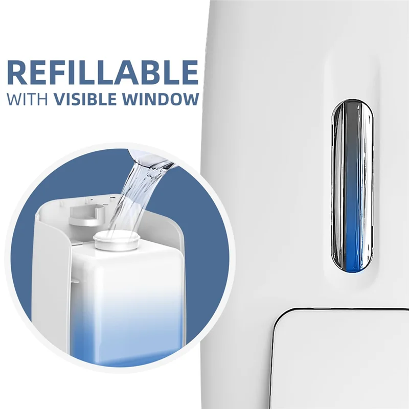 B58B-No Drilling Wall Mount 28Oz For Bathroom Soap Dispenser Commercial Hand Soap Dispenser For Bathroom Liquid Gel Hand Dispens