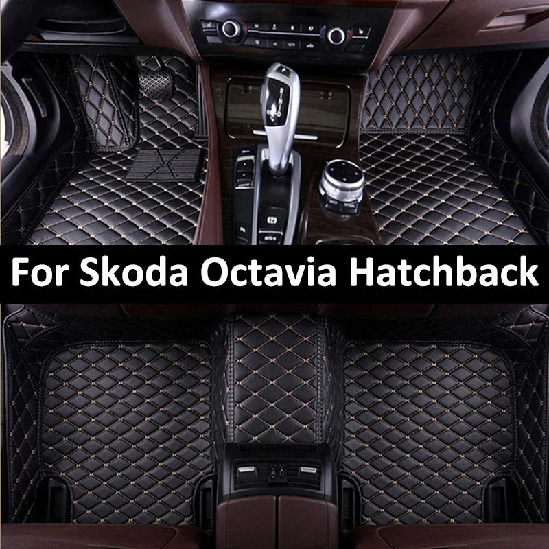 

Custom Car Floor Mats For Skoda Octavia Hatchback Auto Carpets Foot Coche Accessories