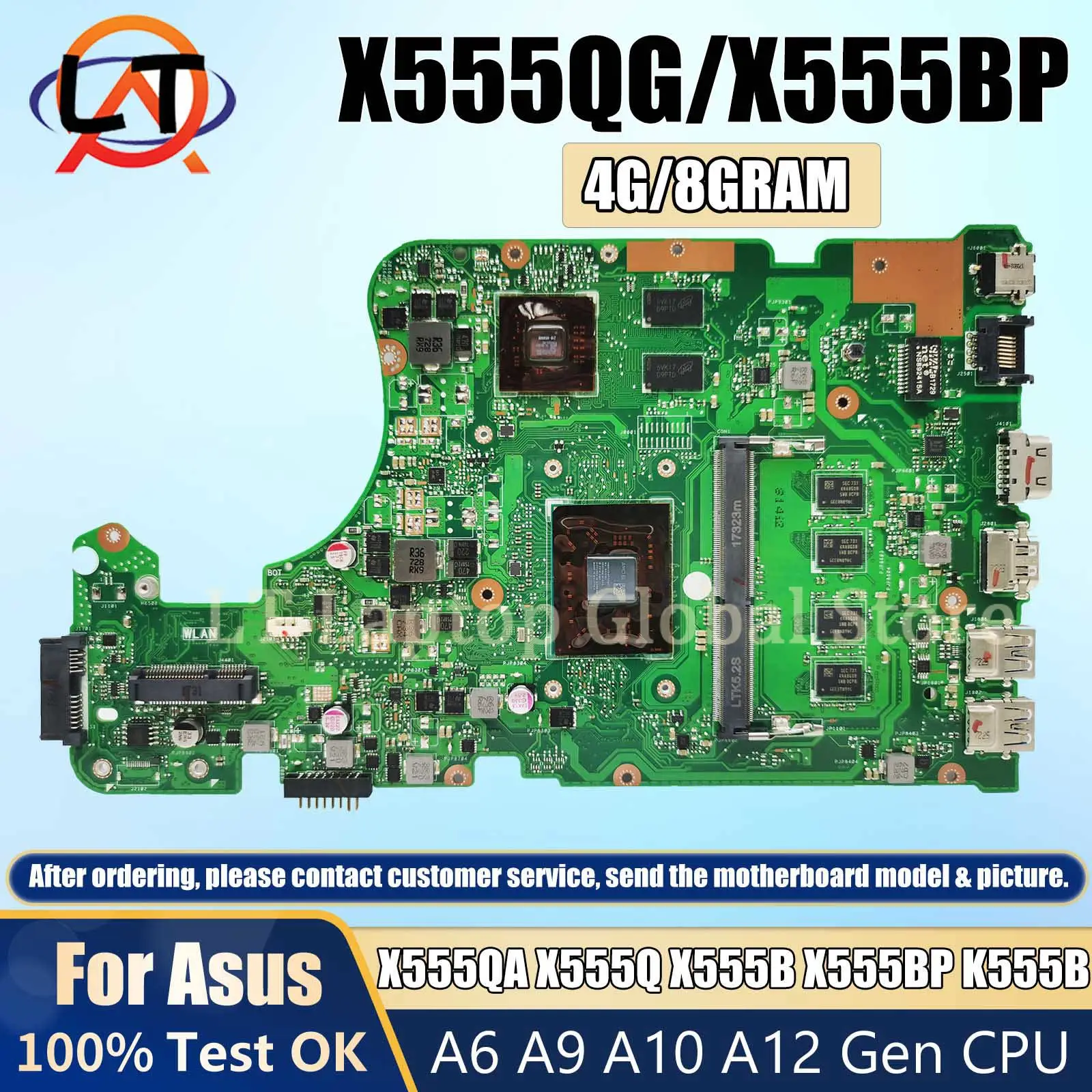 

Материнская плата для ноутбука Asus X555QA X555Q K555B X555B X555BP X555BA