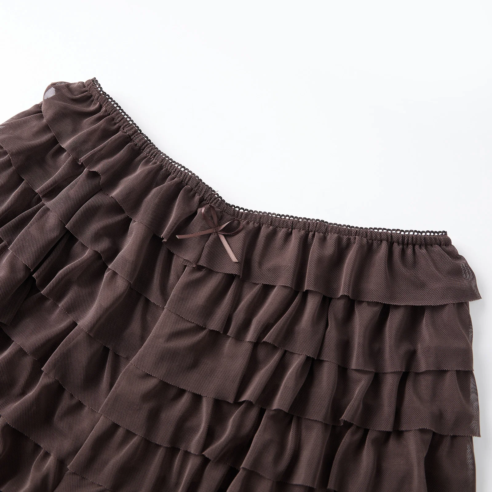 Women’s Layered Ruffle Bloomers Fashion Low Waist Bow Front Solid Color Shorts Casual Summer Mini Shorts