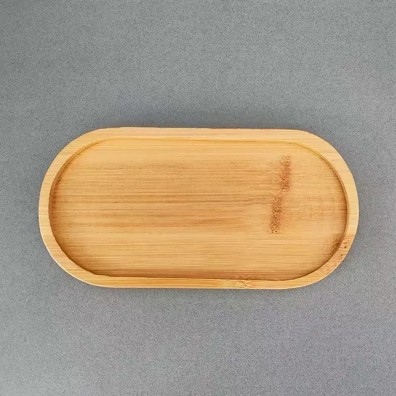 Multi Bamboo Tray Wood Saucer Flower Pot Tray Cup Pad Coaster Plate for Kitchen Decorative Plate Creative Coaster Coffee Cup Mat
