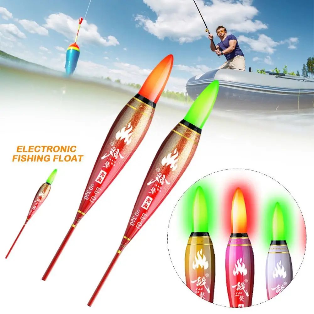 Indicator Electronic Fishing float Eye-catching Slip Drift Tube Bobbers Green Light Buoy Strike Rock fishing Floats Long Tail