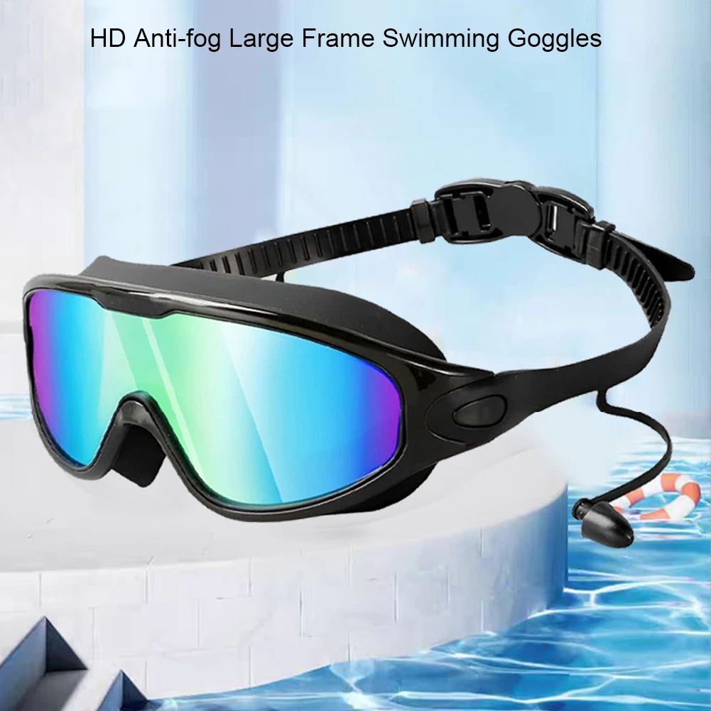 Anti Fog Swimming Goggles Hd Waterproof Adjustable Wide View Lens_voghion.com