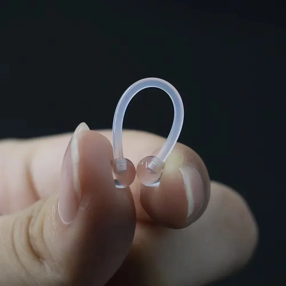 14PCS 14G Plastic Industrial Barbell Retainer for Earrings Pregnancy Belly Button Ring Nipple Tongue Rook Eyebrow Piercing
