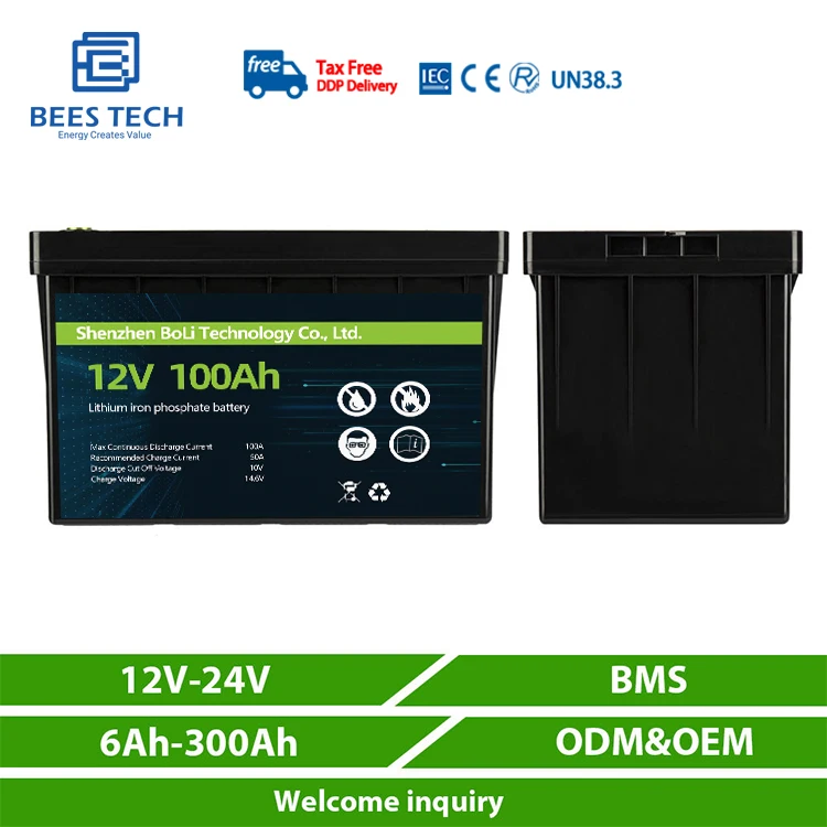 

LiFePO4 Battery 12V 100AH 300AH Pack 24V 200AH Lithium Iron Phosphate 12.8V 25.6V Cells For Electric Marine Motors Solar System