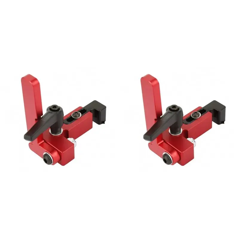 AS60-2X Guide Rail Stop For T-Nut T-Tracks, Alloy Steel Type 75 Miter Track Rail Stop High Accuracy T-Slot Slide Stopper