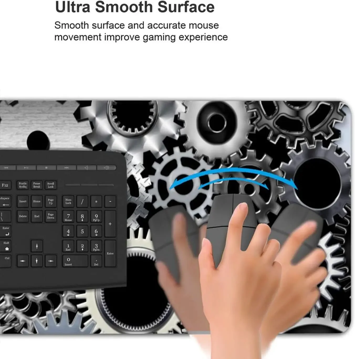لوحة ماوس كبيرة مقاس XL للهندسة الميكانيكية للمكتب غير قابلة للانزلاق وسادات طويلة ممتدة لوحة ماوس طاولة مطاطية مقاس 31.5 × 11.8 بوصة