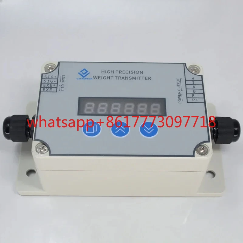 24-bit Digital Weighing Transmitter Module Display Load Cell Amplifier Controller, RS485 0-10v 4-20mA Optional