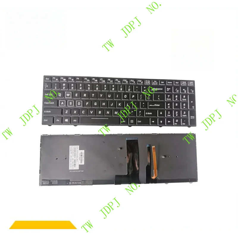 PJSE Keyboard colorful backlit For CLEVO N850 CVM15F23USJ4309 6-80-N85H0-011-1 CVM15F23USJ430B CVM15F2300J430M 6-80-N85H3-191-1