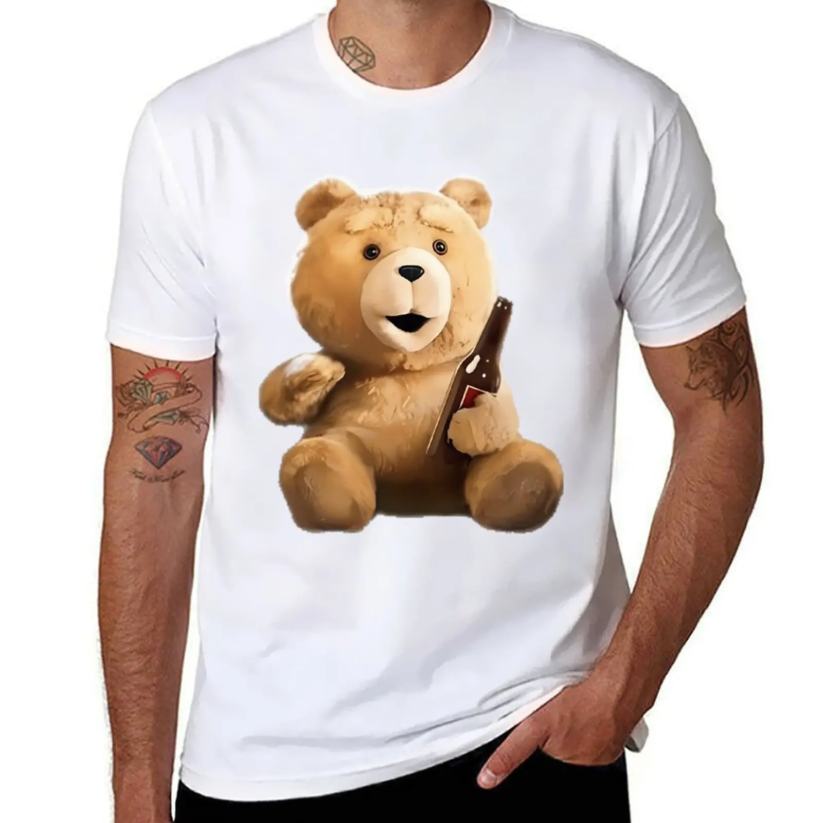 

Ted T-Shirt t shirts for man graphic vintage t shirt men 100% cotton luxury brand T-Shirt