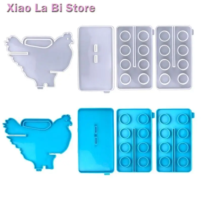 

XXFD Silicone Egg Tray Storage Epoxy Casting Molds Egg Holder Resin Molds for DIY Art