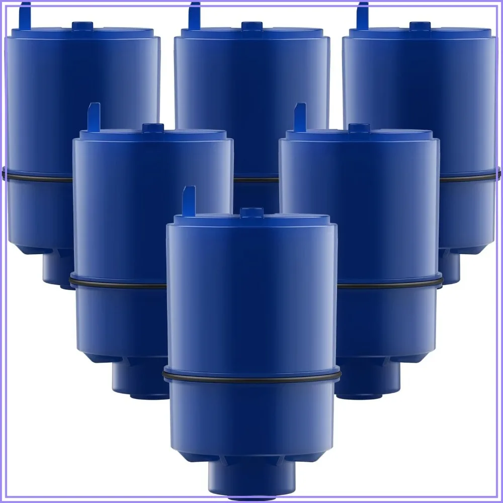 

NSF Certified Water Filter Replacement for PUR Faucet Systems - 6 Pack, 0.5 Micron Filtration, Removes 97.9% Chlorine