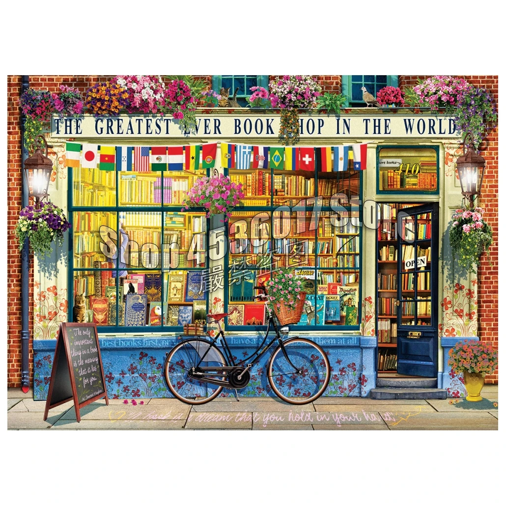 

Literature Cabins Houses Bicycles Full 5d Diy Diamond Painting Jewelry Cross Stitch Kits Mosaic Embroidery Home Decoration Art