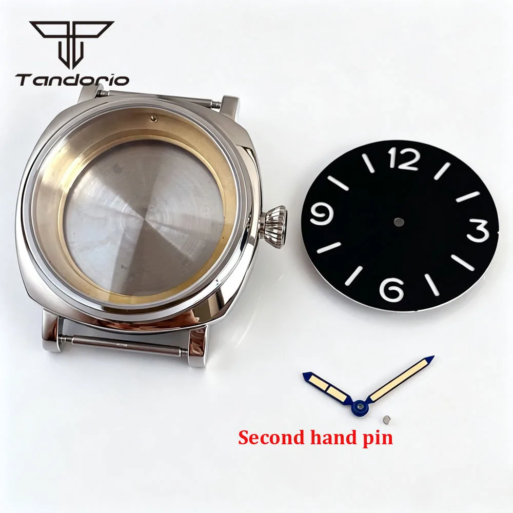 42mm Square Watch Case & 35mm Sandwich Dial Set Sapphire Glass Fit NH35 NH36 NH38 Miyota8215 821A DG2813 ETA2824 PT5000 ST2130