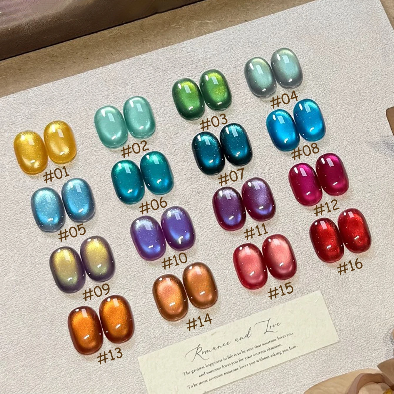 

ZH 12ML Christmas Popular Enamel Cat Eye Gel Nail Polish 2025 New Whitening Blue Purple Green Sparkling Glass Bead Nail Art