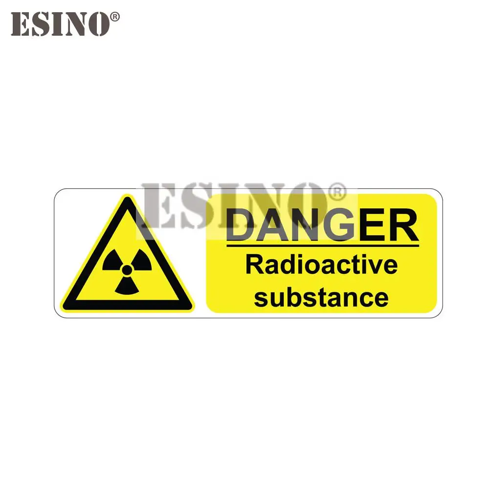 

Car Styling Creative Warning Danger Radioactive Substance Cartoon PVC Waterproof Car Body Sticker Pattern Vinyl