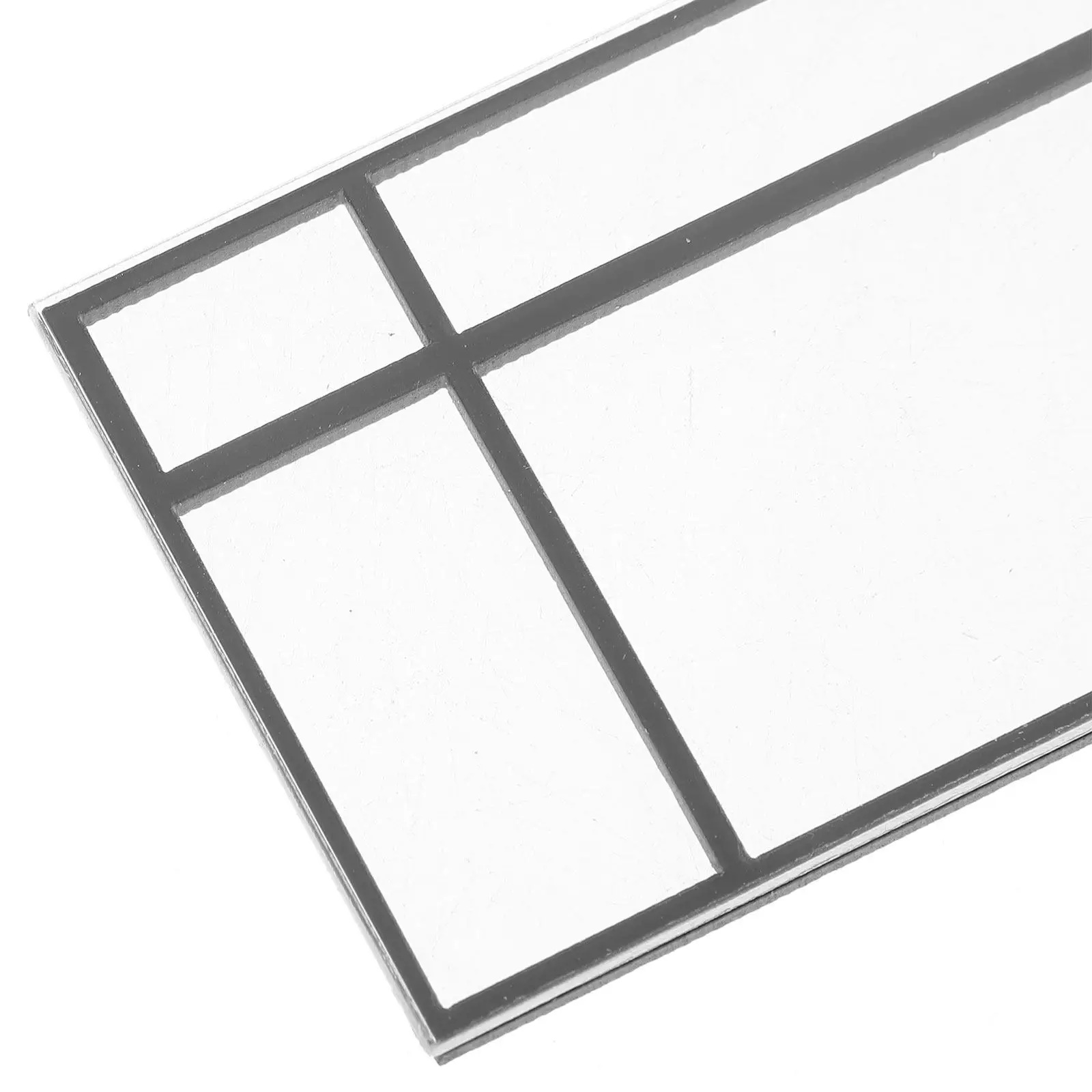 2 szt. Miniaturowe okna architektoniczne, realistyczne akcesoria do domków DIY, małe akrylowe ramki do miniaturowych prac konstrukcyjnych i rzemiosła.