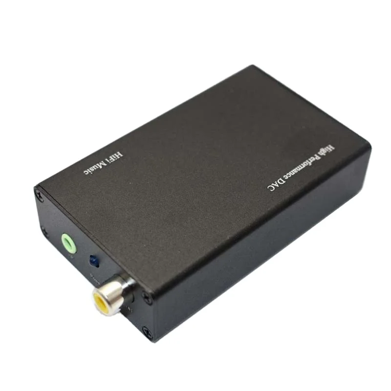 PCM2706 USB  48khz DAC Decoder USB to Coaxial Fiber 3.5mm Headphone Output in case Support OTG