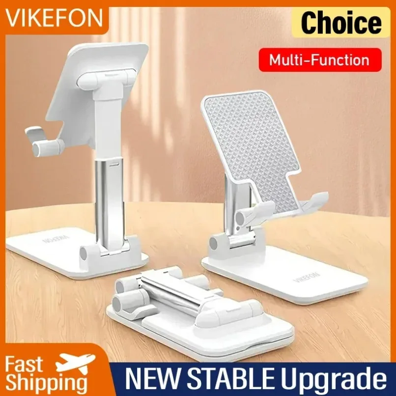 

Multi-Function Adjustable Phone Tablet Stand Desk Mount Foldable Height Angle Universal Lazy Bracket for Streaming Video Calls