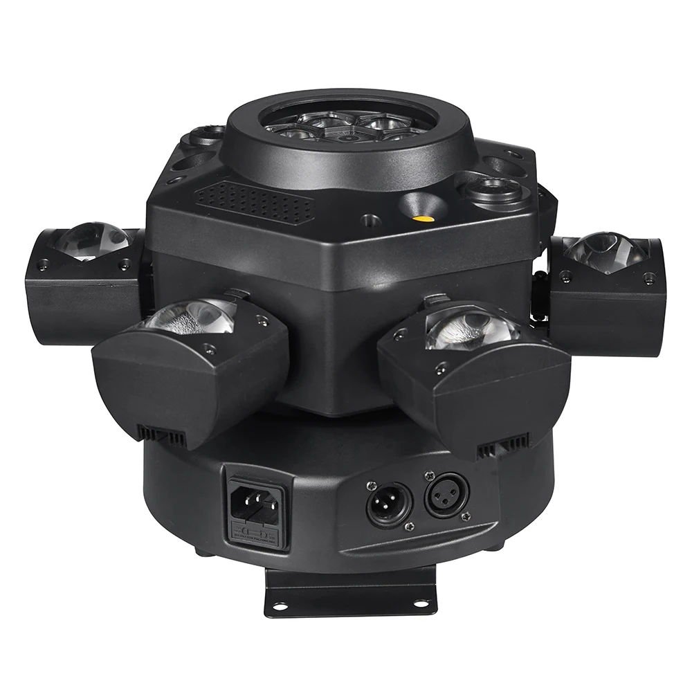 LSLYB 120W Six-Head Beam Bee Eye Moving Head Light 6x10w Beam+Bee Eye Pattern Laser Strobe Multi-effect Stage Light With Remote