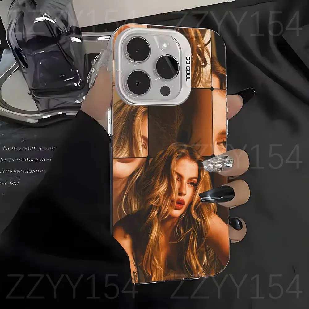 Funda de teléfono Luisa Sonza MOTINHA para iPhone 17,16,15,14,13,12,X,8,Pro,Max,Plus,E,SE4,Air,Mini blanco IMD mate