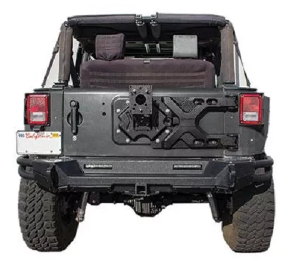 

suitable for Wholesaler Parts Spare Tire Carrier Steel Rear Bumper Guard for Jeep Wrangler JK 7 Days Delivery in Guangzhou